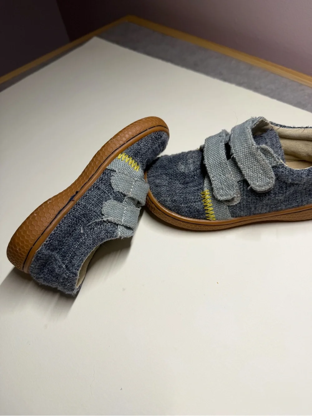 Livie and Luca Boys Hayes Dusty Blue Sneakers -Size 8 Toddler